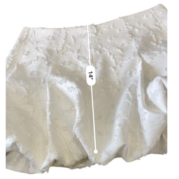 ZARA Bubble hem mini skirt White Size small NEW - Picture 11 of 14